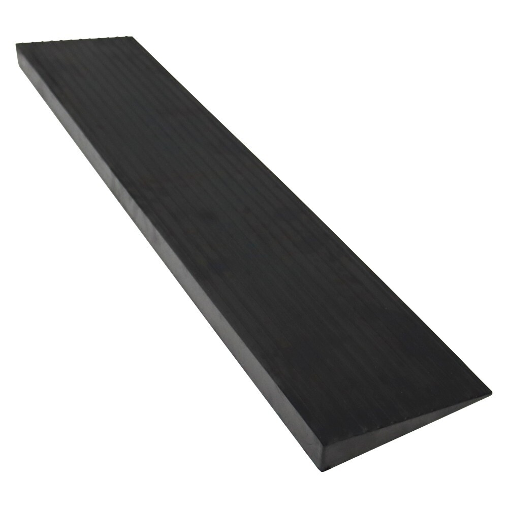 Anti-slip Solid Rubber Threshold Ramp Step Threshold Ramp Pad 9.8 x 35.4 x 1.8“