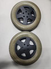 Invacare TDX SP Pr1mo Powertrax 3.00-8 Solid Filled Tires and Wheels WheelChair