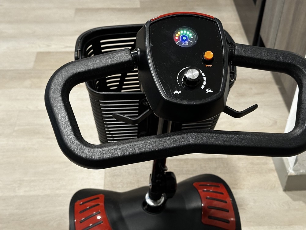 SLIGHTLY USED Drive Scout LT-4 Wheel Scooter 300 lb Capacity 9 Mile Range Black