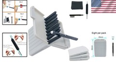 Complete Hearing Aid Care Set – 3 Packs of Wax Guards with Cleaning Brush & Case