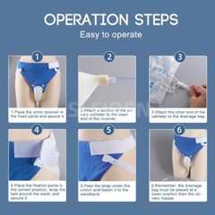3000ml Men Portable Wearable Urinal Urine Bag Collector Toilet Male Travel