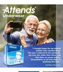 Attends Advanced Adult Underwear (XL) Extra Large 14 Count (20+Available)