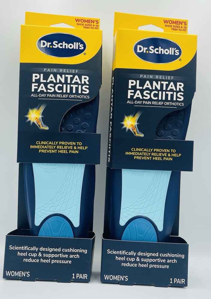 Lot 2 Dr Scholls Plantar Fasciitis Pain Relief Orthotics Womens 6-10 Inserts