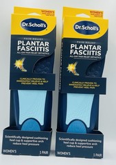 Lot 2 Dr Scholls Plantar Fasciitis Pain Relief Orthotics Womens 6-10 Inserts