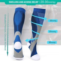 Compression Socks for Men Women 20-30 mmHg Knee High Sports Travel Athletic US