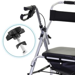 Tinoaly 2 Sets Rollator Walker Replacement Knobs, Comfortable Replacement Arm Ad