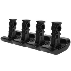 4 Pcs Replacement Ski Glides Black Walker Ski Glide Compatible with Stander EZ F