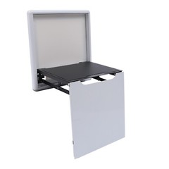 Folding Chair Wall-Mounted L-shaped Shoe-Changing Stool Seat Chair for Entryway