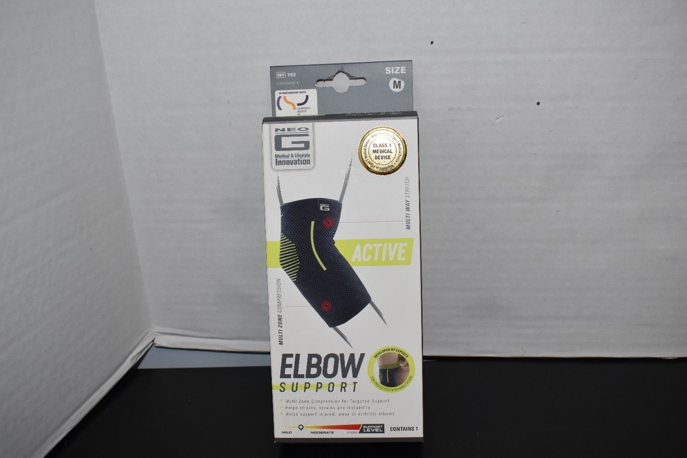 NEO G ACTIVE ELBOW SUPPORT SIZE MEDIUM 753 NEW
