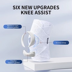 Bareform Knee Brace for Meniscus Support – Adjustable, Patella Stabilizer, Pain