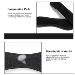 Knee Brace Support Patella Stabilizer Strap Arthritis Pain Relief Running Black