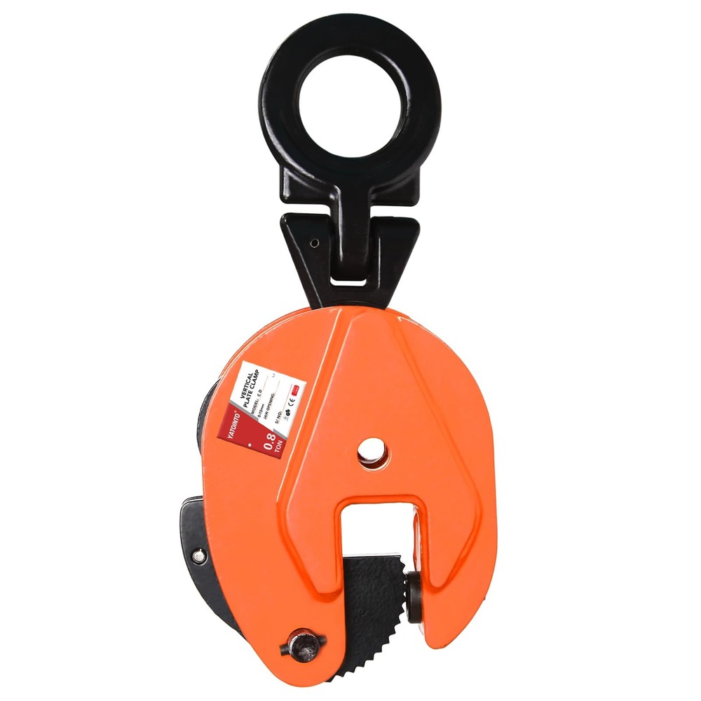 YATOINTO Plate Lifting Clamp 1760lbs 0.8T 1763 Lbs, Orange