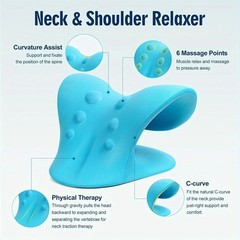 💆 C-Shaped Neck Shoulder Relaxer Cervical Traction TMJ Pain Relief Pillow