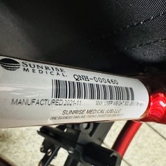 Quickie Nitrum Ultralight Manual Wheelchair Rigid Red Frame 300 lb