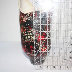 STUNNING BELOW-KNEE LEFT PROSTHETIC SOCKET RED-WHITE-BLACK U.S MARINES GRAPHICS