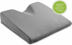COMFYSURE Car Seat Wedge Pillow – Memory Foam Firm Cushion – Orthopedic