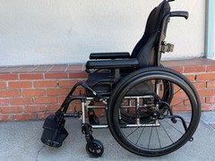Ki Mobility TITANIUM Catalyst Cat5 Ultralight Folding Wheelchair 16″ X 19″ Used