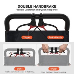 Portable Lightweight Folding Transport Wheelchair Narrow 16.2″ Seat for Seniors