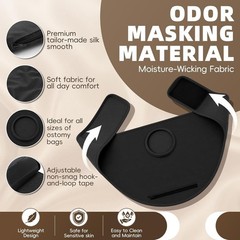 Ostomy Belt for Men & Women Ostomy Bag Cover Support Wrap with Zipper LARGE