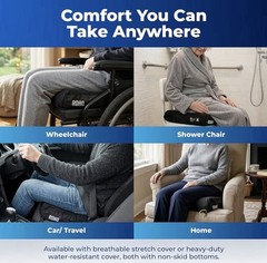 Roho PERMOBIL 16.5” x 16.5” x 4.25” High Profile WHEELCHAIR SEAT CUSHION – 1R99C