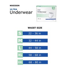 McKesson Adult Disposable Pull On Up Underwear Diapers XL Heavy Absorbency 56 Ct