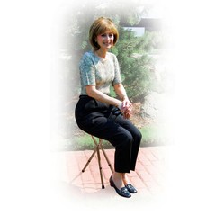 Cane Seat Adjustable w/Nylon Handle Bronze Folding