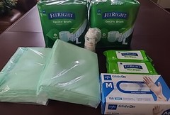 Lot of FitRight Optifit Briefs Extra Size L Large 44-56 In. Complete Home Kit