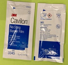 3M Cavilon 3345 No Sting Barrier Film 3ml wand box of 25