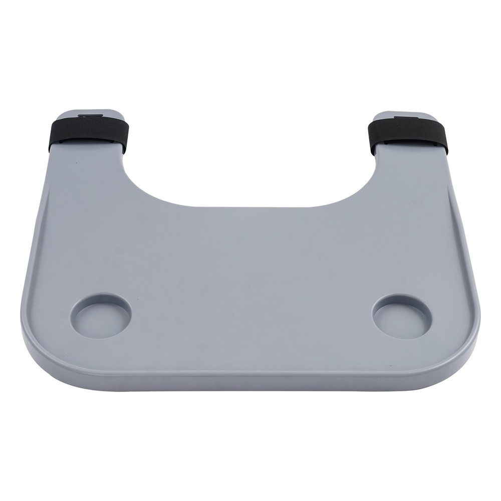 Wheelchair Table Board, Wheelchair Table Tray w/ Cup Holder Grey ABS 58*53cm