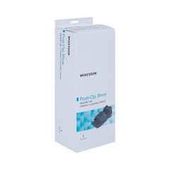 McKesson Black Post-Op Shoe Large Contact Closure Straps 155-79-81237