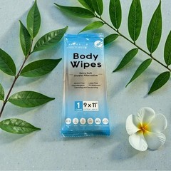 Mint Leaf Body Cleansing Wipes for Adults w/ Vitamin E & Aloe Vera 30 Count NIB