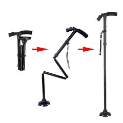 New Folding Walking Cane with LED Light Adjustable Walking Stick