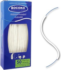 BOCOKO 50 Count Hearing Aid Cleaner Ready-to-Use Stands Effective Thread-Fine In