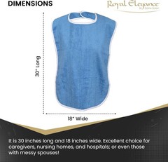 Adult Bibs for Eating – Adult Bibs for Women – Bib for Men & Seniors – Bib fo…
