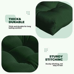 DANGHOOGY Wicker Chair Cushions, Waterproof Cushion, Green