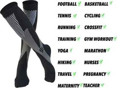 Compression Socks Stockings Knee High Women Men Medical 20-30 mmHG S/M/X/XL/3XL