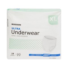 McKesson Adult Disposable Pull On Up Underwear Diapers XL Heavy Absorbency 56 Ct