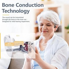 Specially designed noise reducing bone conduction hearing aids for the elderly
