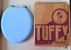 Vintage TUFFY Blue Enamel Toilet Seat XM20 / M100 Made In USA – Brand New in Box