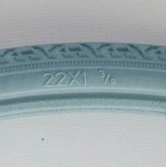 Grey Solid Wheelchair Tyre 22×1 3/8 inch