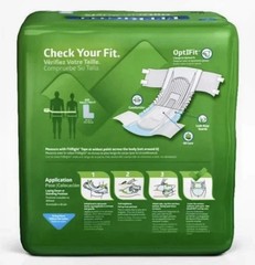 Adult Diapers 20 Ct Medline FitRight Ultra Large 44-56in Incontinence Tabs
