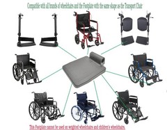 Universal Wheelchair Footplate – Replacement Parts, Foot Rest,fits Drive Blue…