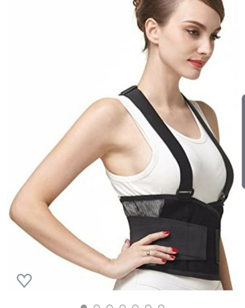 fajas con tirantes de soporte lumbar y espalda baja unisex S,M,L