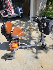 SuperHandy 3-Wheel Electric Foldable Mobility Scooter w/ Storage