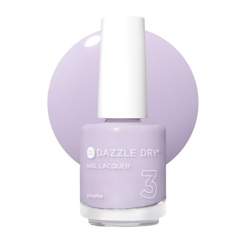 Dazzle Dry Nail Lacquer Step 3 – Faith – A Cool Pastel Lavender Gray