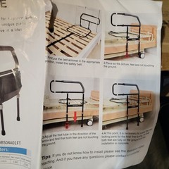 Heavy Duty Bed Rail Senior Elderly Falling Out of Bed Fall Prevention Armrest