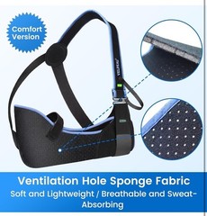 VELPEAU Arm Sling Shoulder Immobilizer, Right Or Left, Medium, Bust 29.5″-33.5″