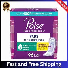 Poise Incontinence Pads & Postpartum Incontinence Pads, 3 Drop Light Absorbency!