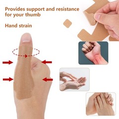 30pcs Thumb Support Tape, Self Adhesive Kinesiology Skin Color