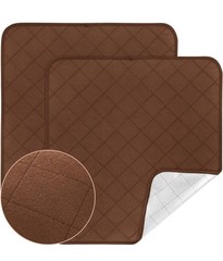 2 Pack Waterproof Incontinence Chair Pads 22″x21″ Reusable Washable Seat Cover